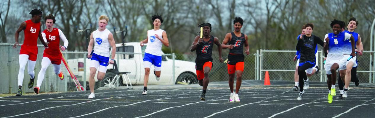 Track and field team competes in Commerce