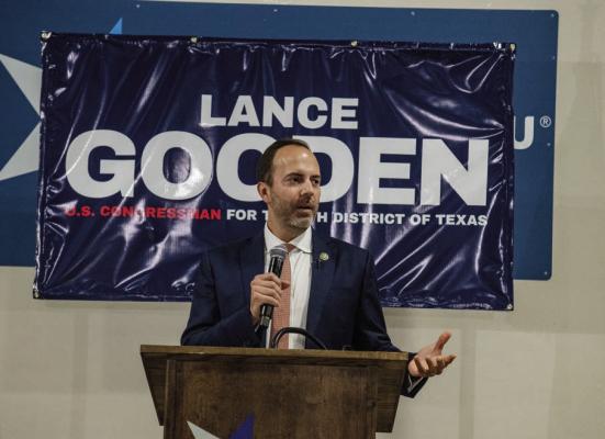 Republican United States District 5 Congressman Lance Gooden welcomed those in attendance for a Town Hall Meeting June 6 at the Van Zandt County Farm Bureau Event Center in Canton. Earlier in the day, Gooden conducted Town Hall Meetings in Mineola and Athens before arriving in Van Zandt County. Photo by Faith Caughron